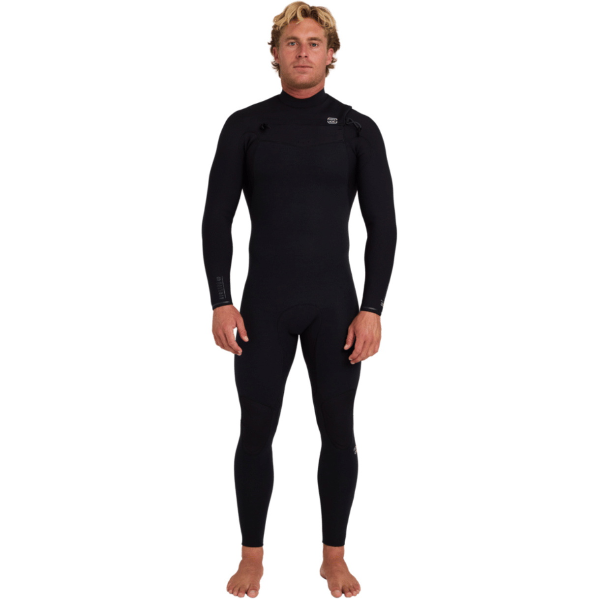 2026 Billabong Mens Furnace Revo 4/3mm Chest Zip Wetsuit ABYW100277 - Black